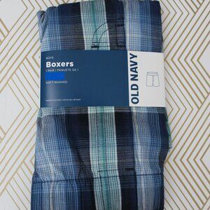 Old Navy Boys Printed Boxer Shorts Blue Multisize NWT